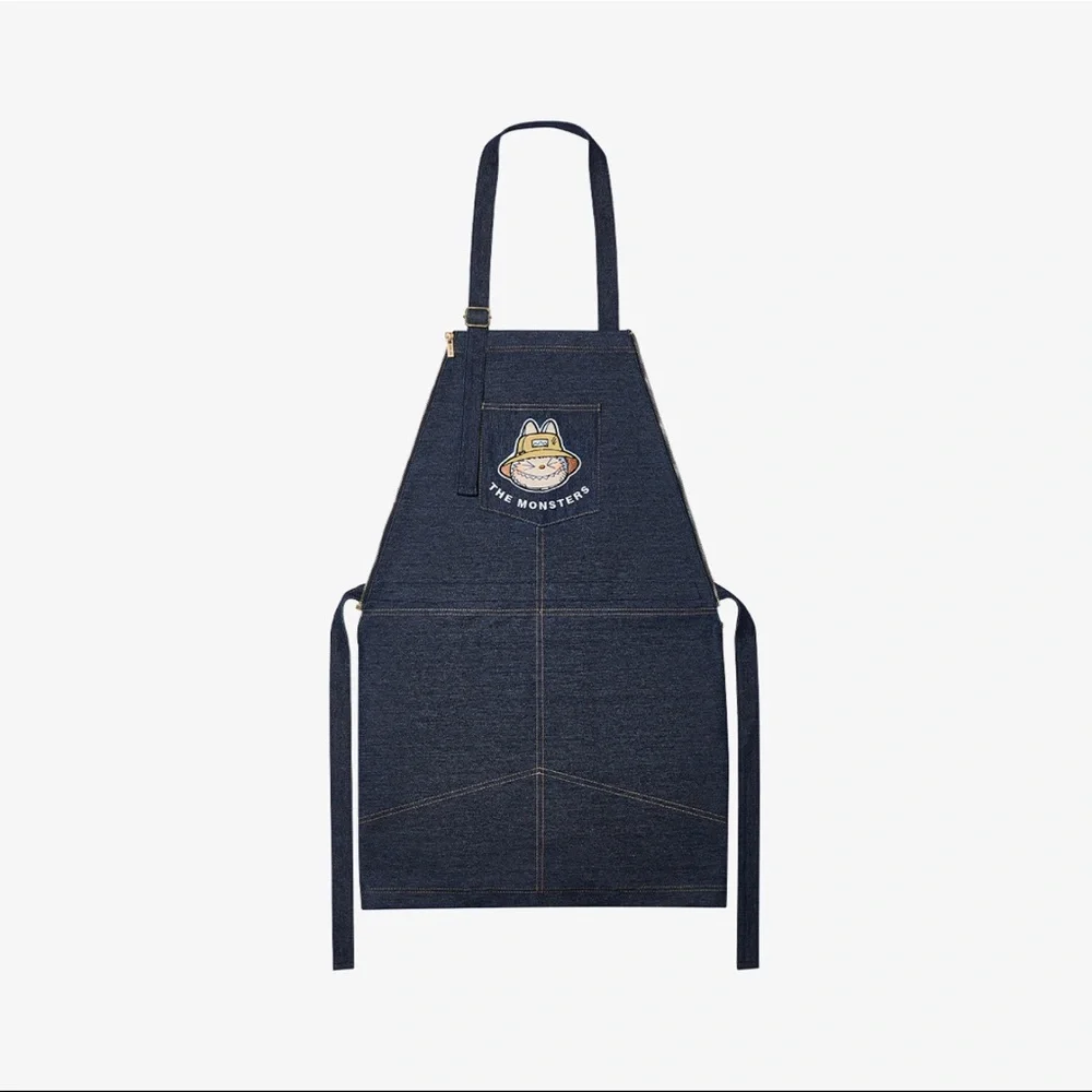 POP MART LABUBU The Monsters Fall in Wild Series Denim Apron Bag